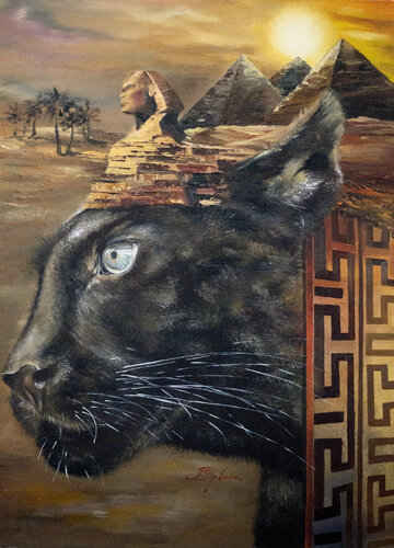 POWER OF EGYPT by Tetiana Tiplova, Painting for Sale on Select