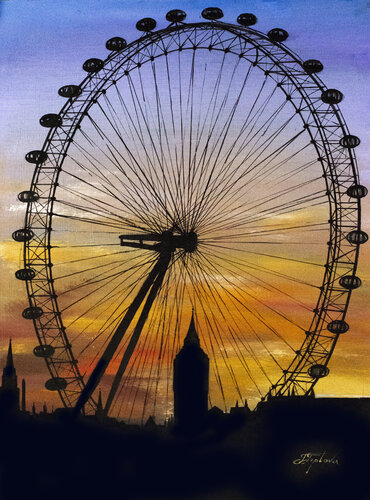 AN EVENING IN LONDON by Tetiana Tiplova, Painting for Sale on Select