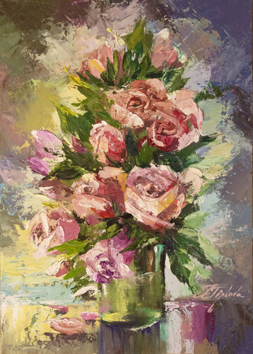ROSES by Tetiana Tiplova, Painting for Sale on Select