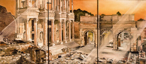 ANCIENT CITY EPHESUS. TURKEY by Tetiana Tiplova, Painting for Sale on Select