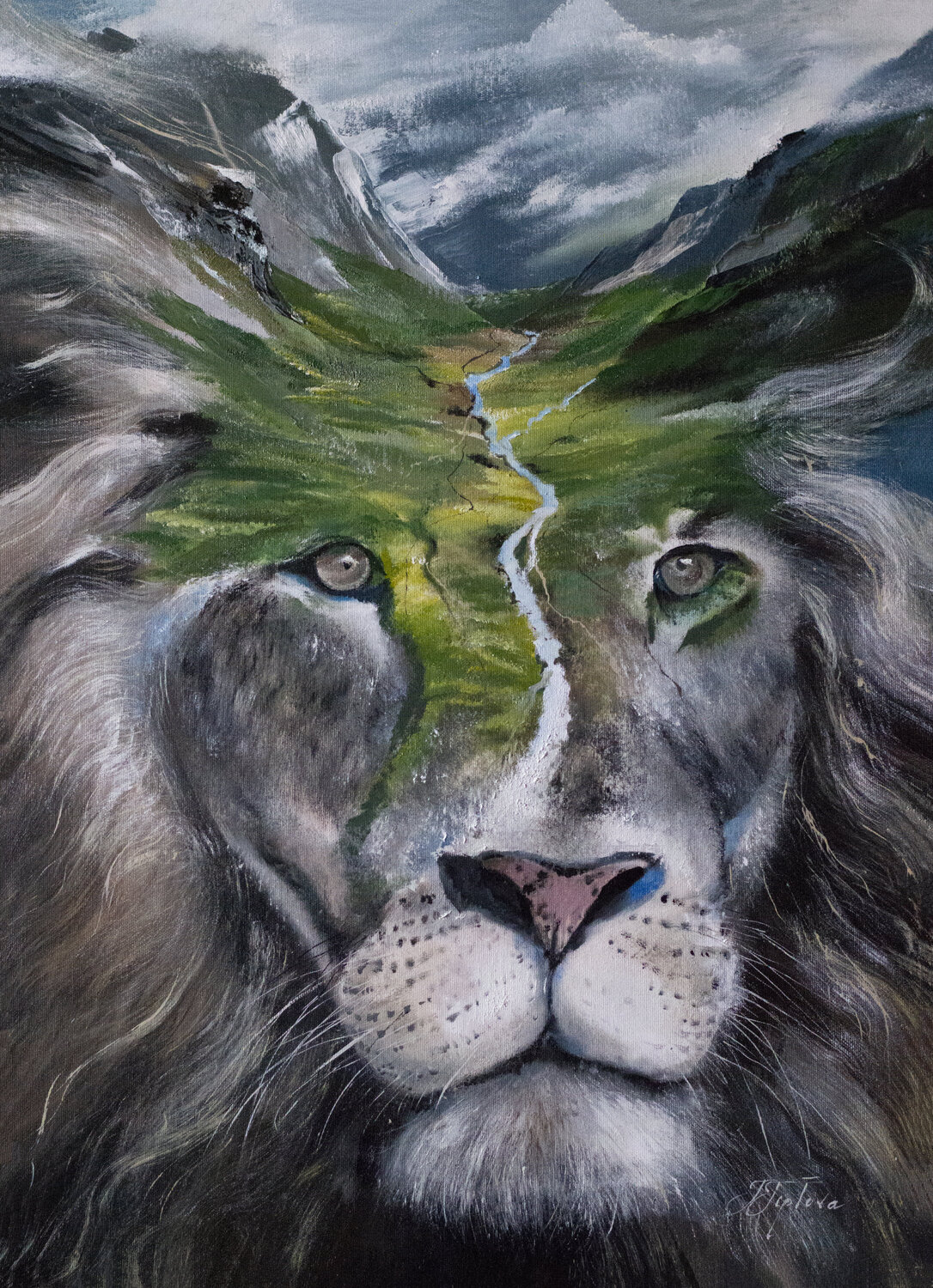 RIVER OF LIFE Tetiana Tiplova Original painting for sale