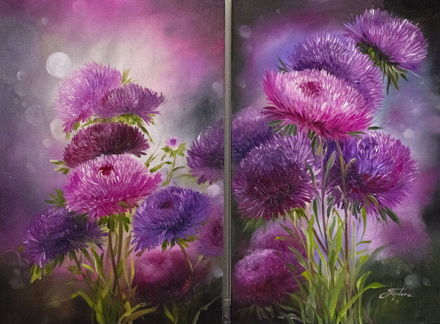 ASTERS Tetiana Tiplova Original painting for sale