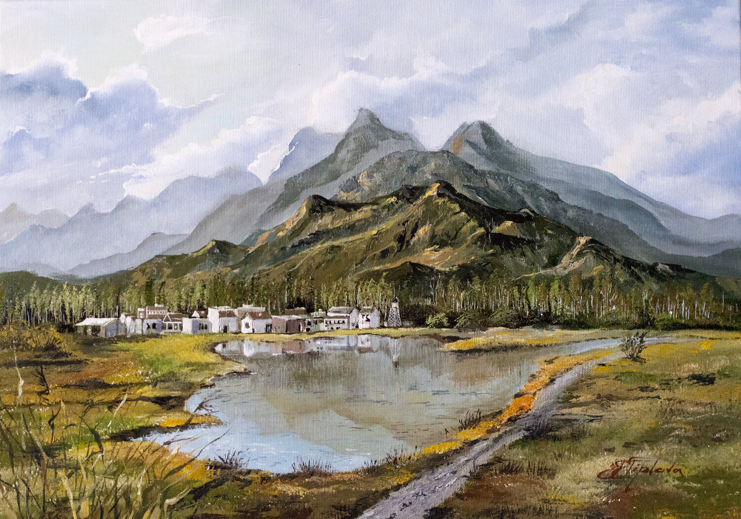 HOPE VALLY Tetiana Tiplova Original painting for sale
