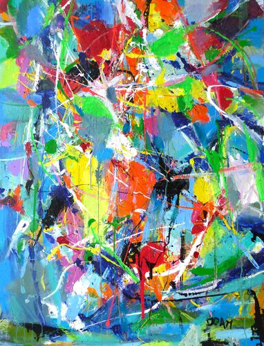 Quand mon coeur bat ... by DOAM, Painting for Sale on Select
