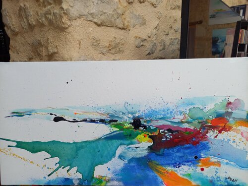 Vert et bleu by DOAM, Painting for Sale on Select
