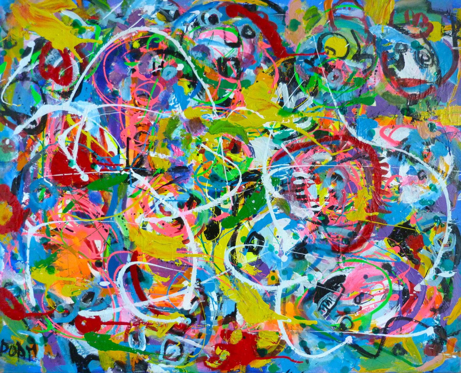 Transe joyeuse DOAM Original painting for sale