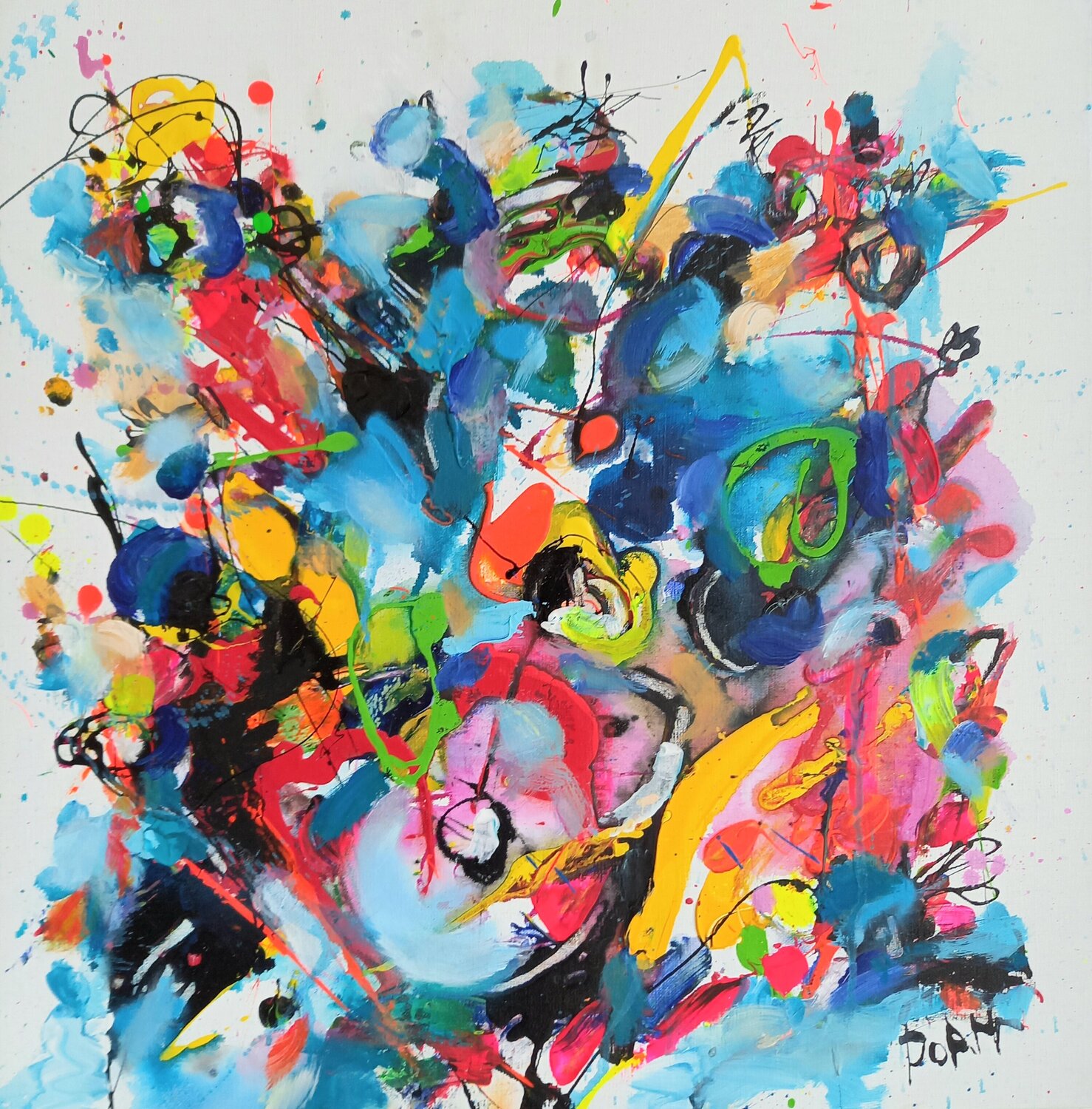 Quand la musique est l'Art! DOAM Original painting for sale