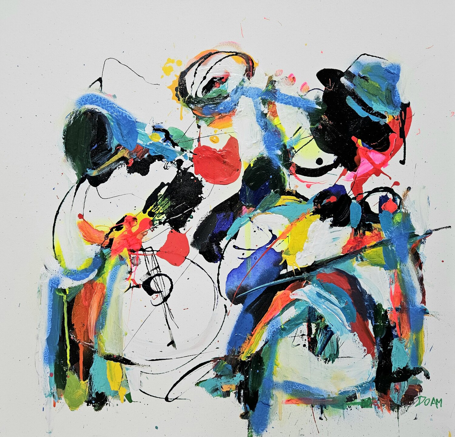 Danse chromatique DOAM Original painting for sale