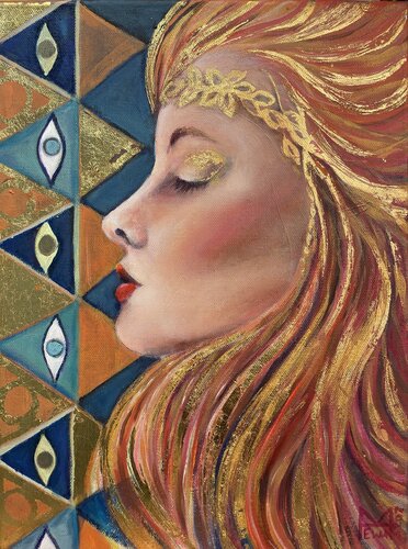 Woman Feelings nr. 2 by Ewa Mazur-Koj, Painting for Sale on Select