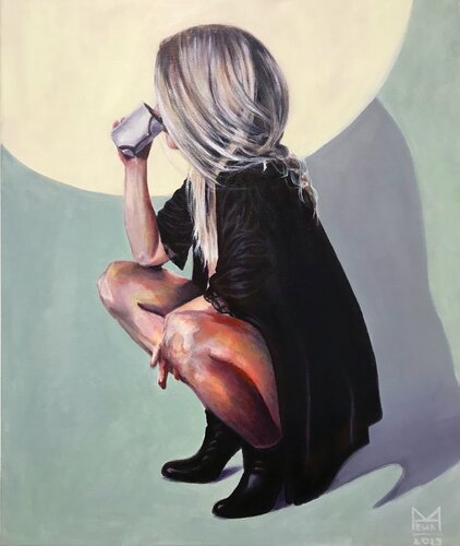 Grow from stillness by Ewa Mazur-Koj, Painting for Sale on Select