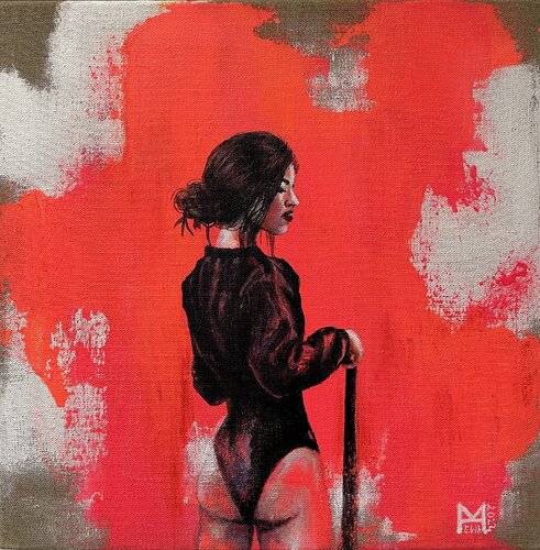 The second skin (Red Silence) by Ewa Mazur-Koj, Painting for Sale on Select