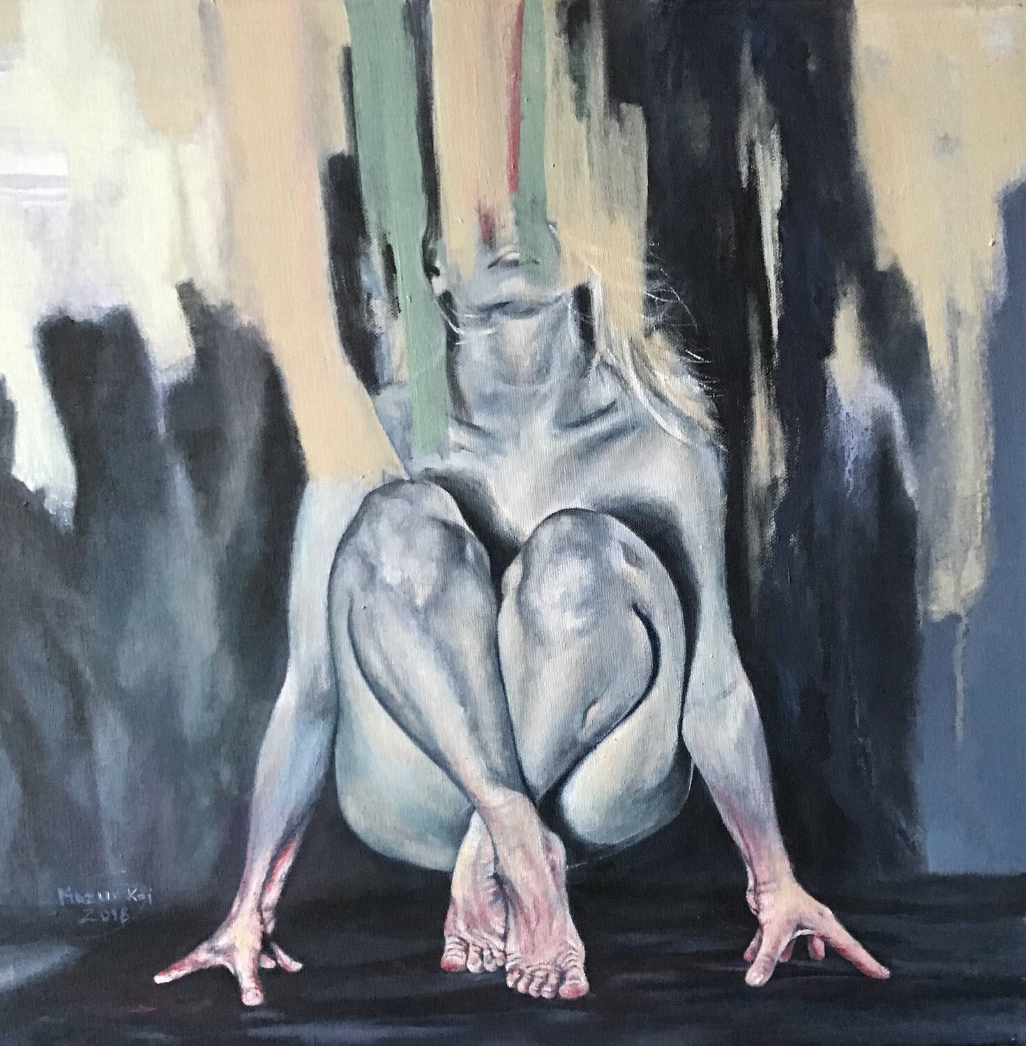 Frozen Ewa Mazur-Koj Original painting for sale
