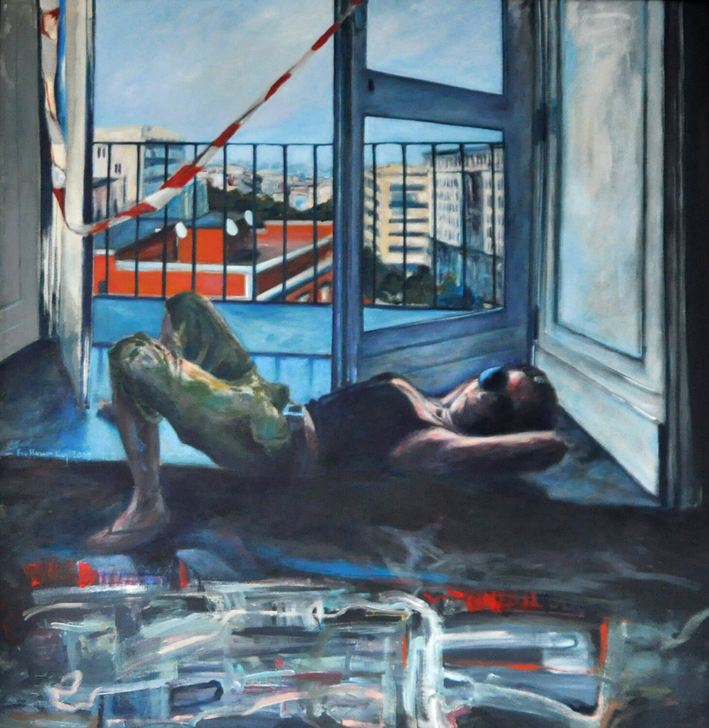 Ich sehe das, was du nicht siehst und das ist rot Ewa Mazur-Koj Original painting for sale