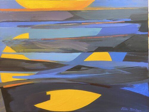 MOONLIGHT MILES by Foke Stribos, Painting for Sale on Select
