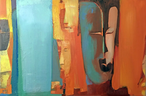 PASSAGES 3 by Foke Stribos, Painting for Sale on Select