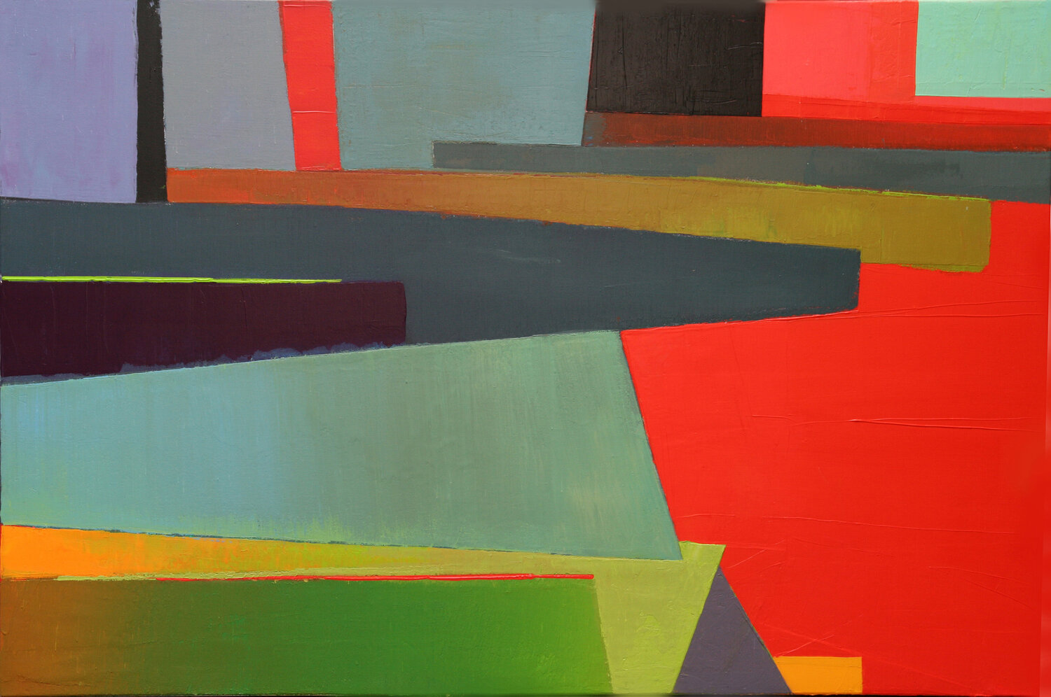 SCARLET SILENCE Foke Stribos Original painting for sale