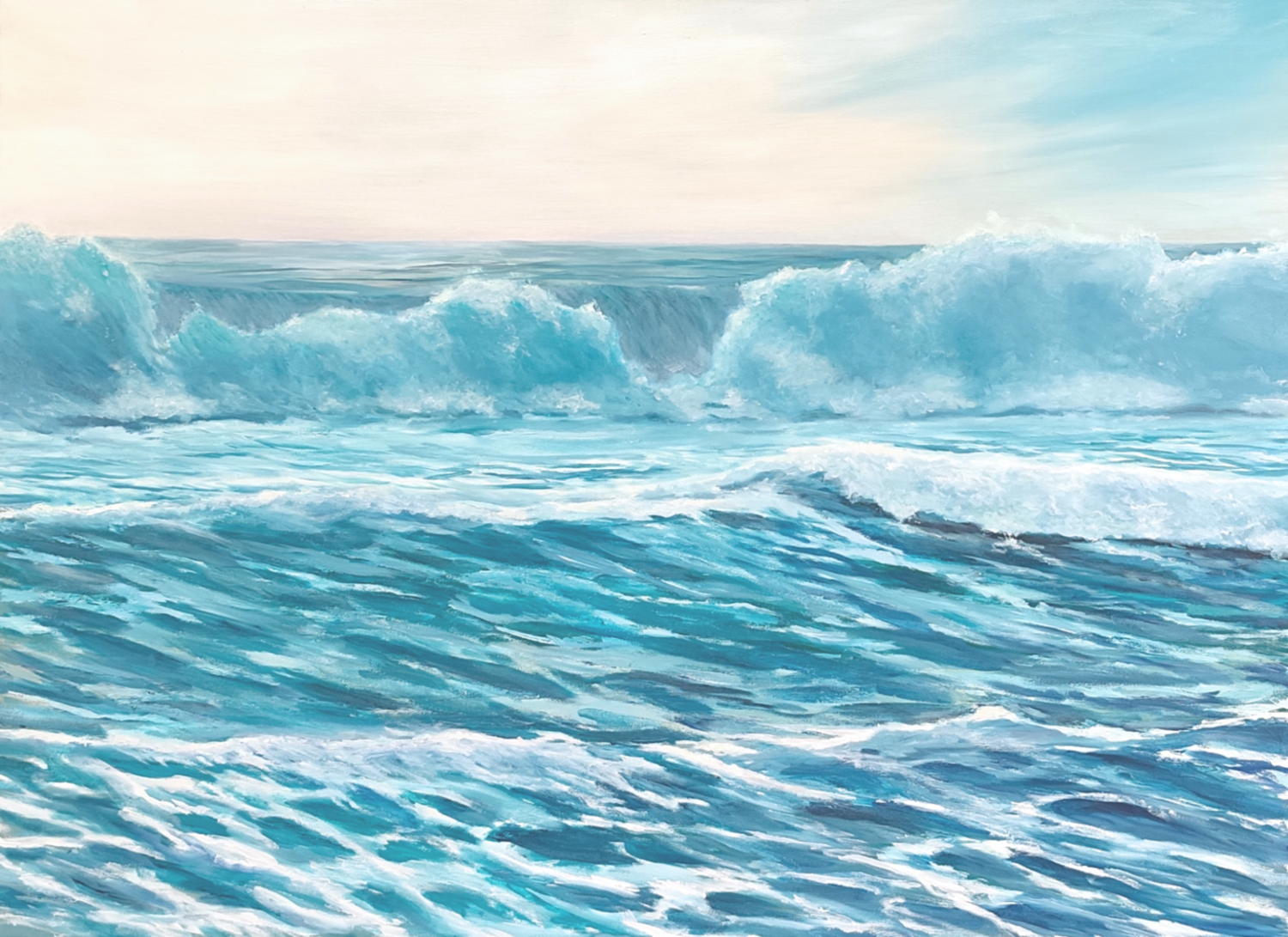 Emerald wish Mantas Naulickas Original painting for sale