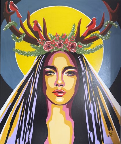 Queen of the Forest by Mariana Gumeniuc, Painting for Sale on Select
