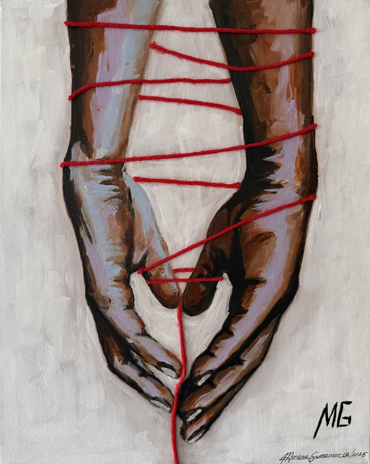 Love of 2 Mariana Gumeniuc Original painting for sale