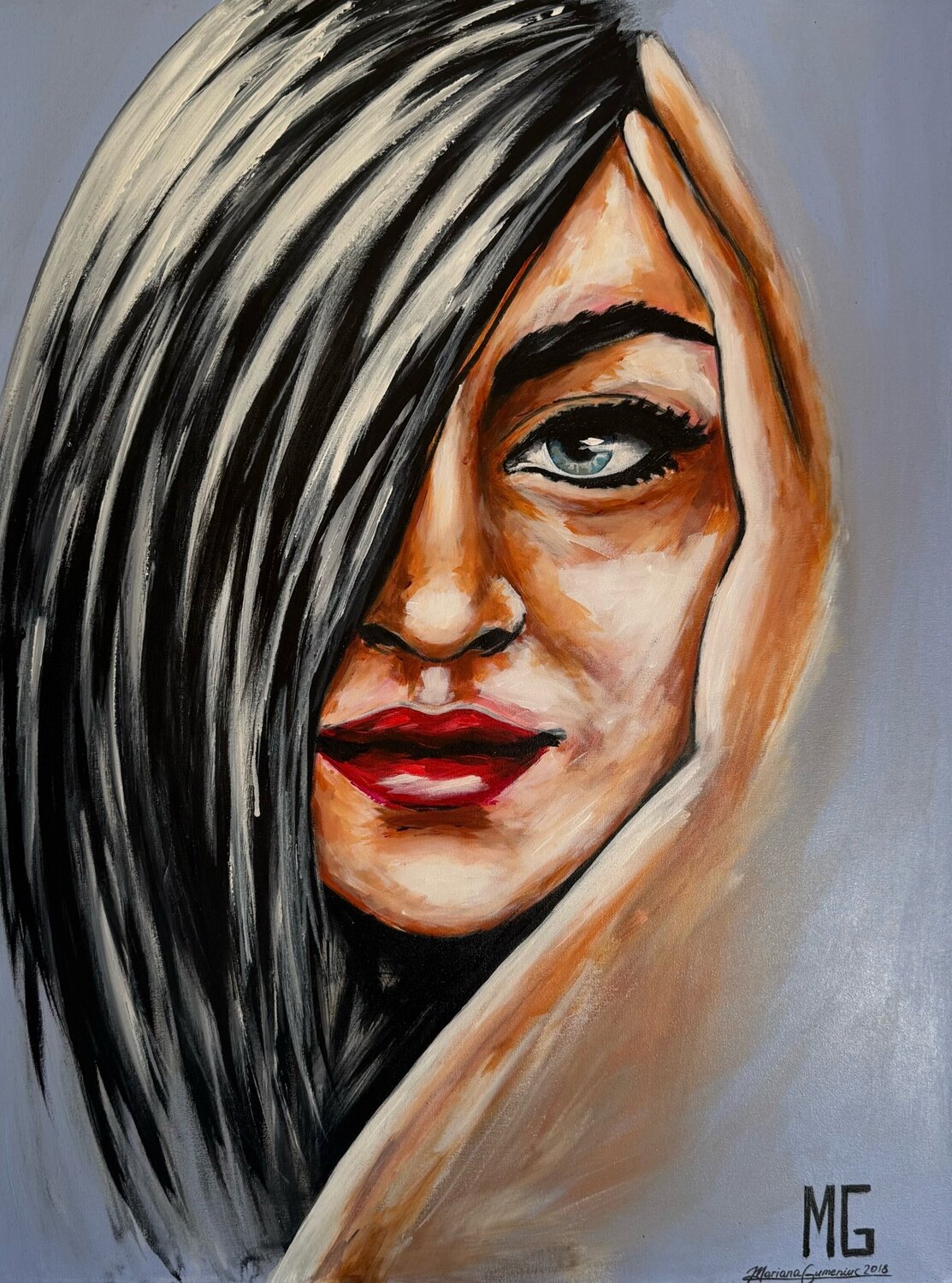 Try me Mariana Gumeniuc Original painting for sale