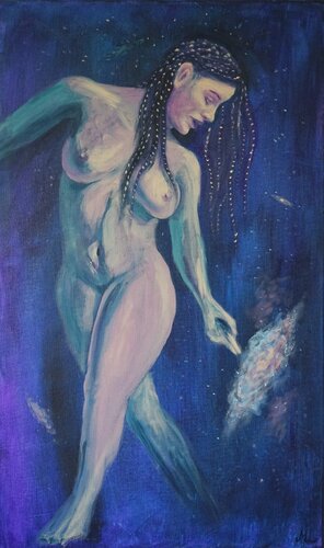 Star Mother by Magnus Lindblom, Painting for Sale on Select