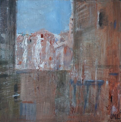 View over Italian city by Magnus Lindblom, Painting for Sale on Select