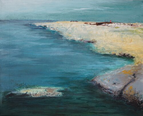 Peaceful Sea by Magnus Lindblom, Painting for Sale on Select