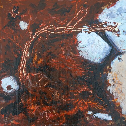 Between rocks by Magnus Lindblom, Painting for Sale on Select