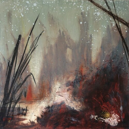 Subtle mysteries - a semi abstract underwater world by Magnus Lindblom, Painting for Sale on Select