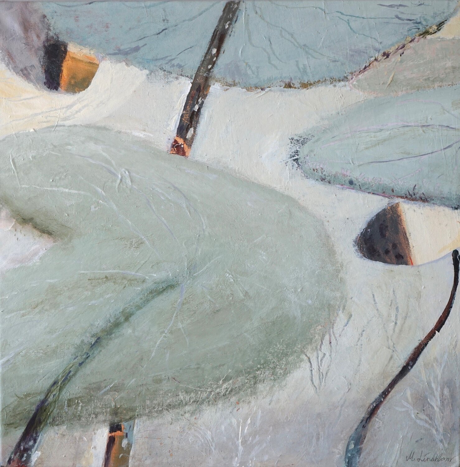 Waterlily dreams Magnus Lindblom Original painting for sale