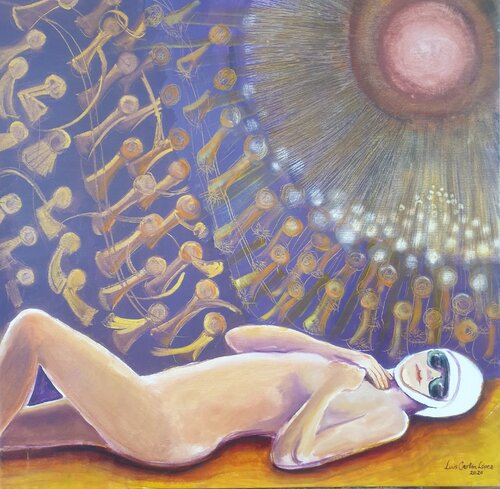"Cosmética" by Luis Carlón López, Painting for Sale on Select