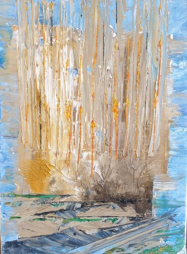 "Troncos y texturas 1" by Luis Carlón López, Painting for Sale on Select