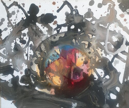Homenaje a Pollock by Luis Carlón López, Painting for Sale on Select