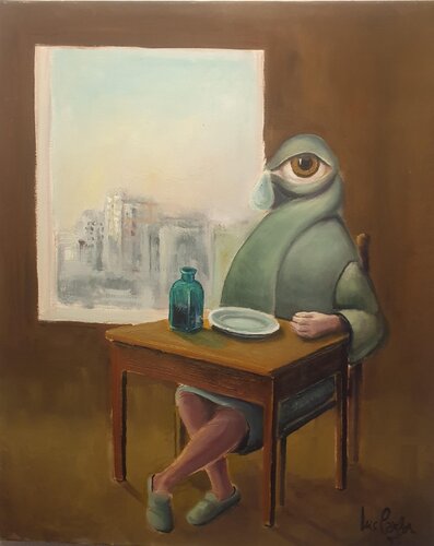 Cena T.V. by Luis Carlón López, Painting for Sale on Select