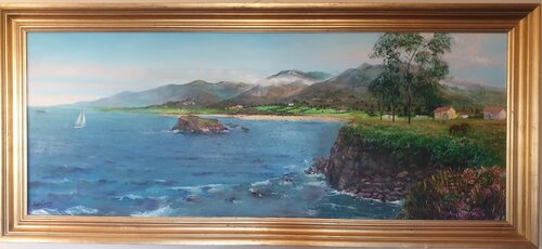 Sierra del Sueve, La Isla, Colunga, Asturias, España. by Luis Carlón López, Painting for Sale on Select