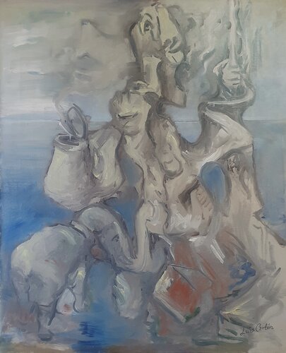 Homenaje a Dalí by Luis Carlón López, Painting for Sale on Select