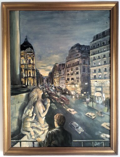 De Madrid al cielo by Luis Carlón López, Painting for Sale on Select