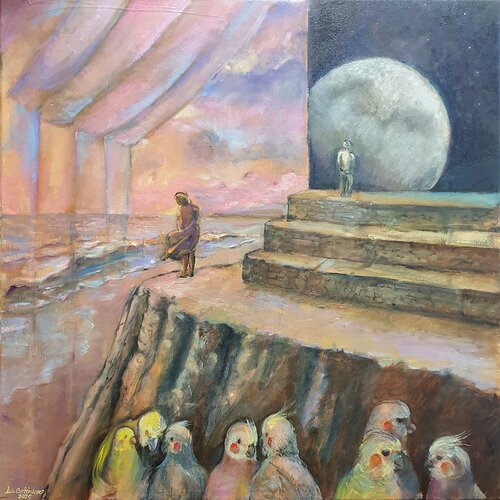 The nigth in the day by Luis Carlón López, Painting for Sale on Select