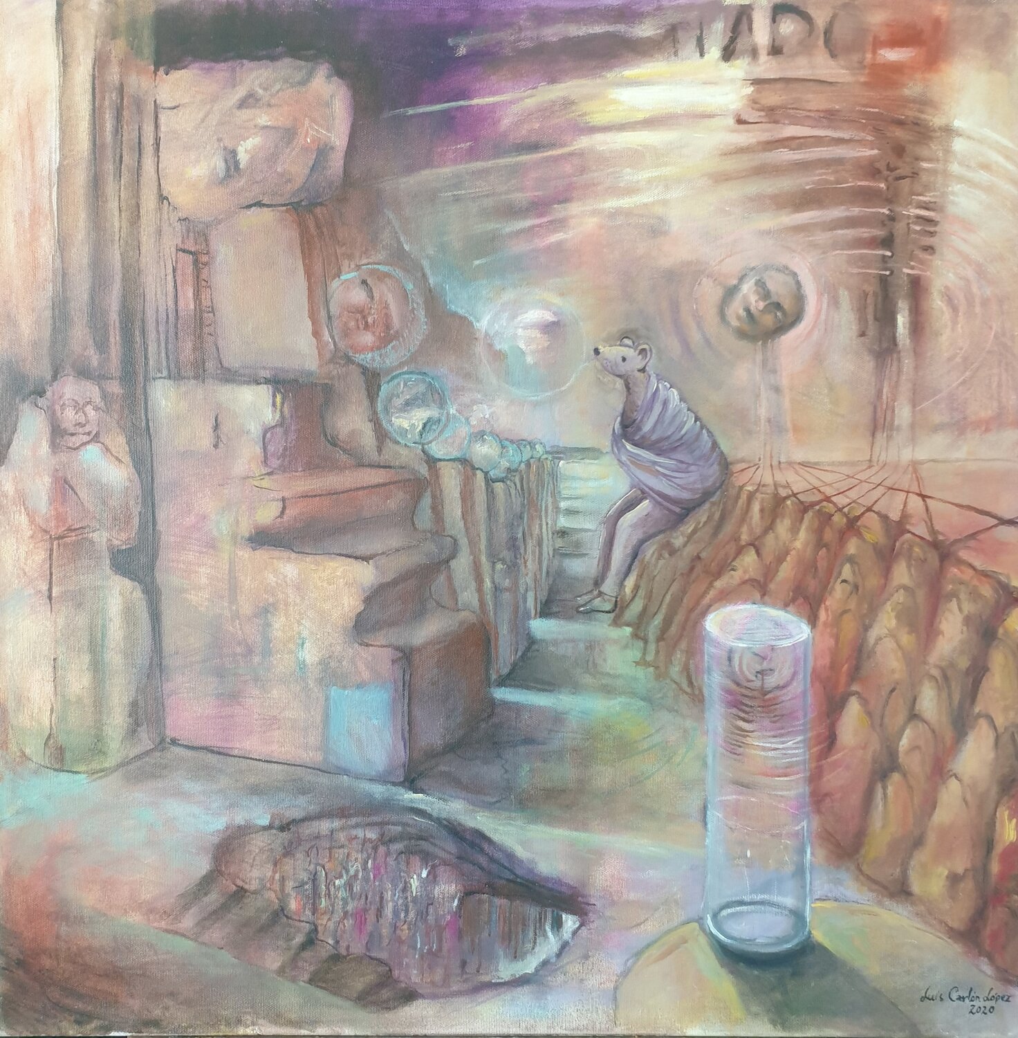 "Las Anomalías" Luis Carlón López Original painting for sale