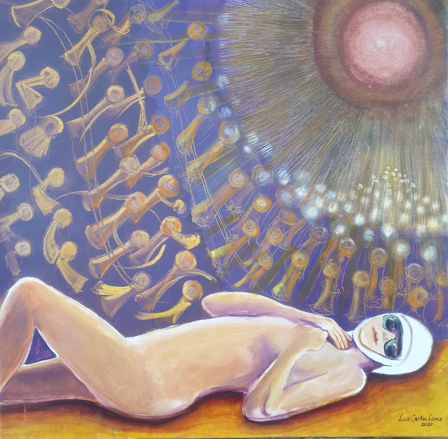 "Cosmética" Luis Carlón López Original painting for sale