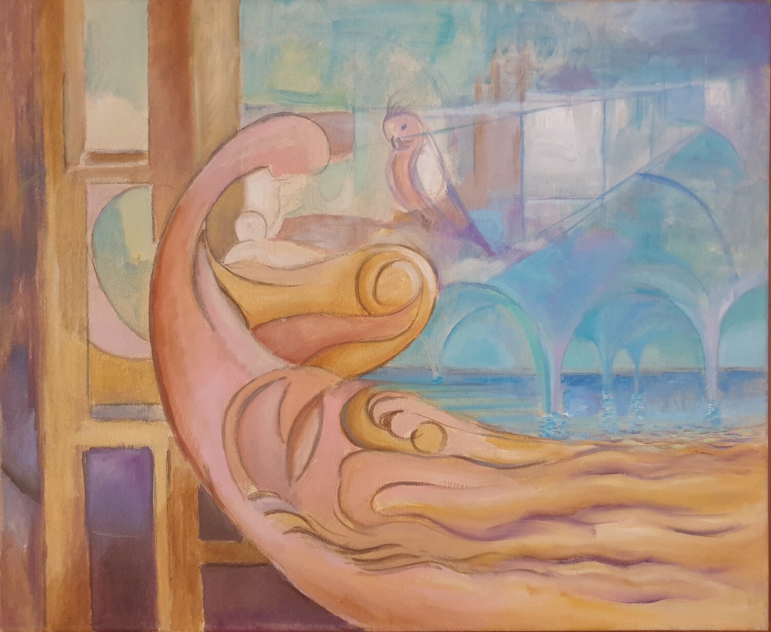 Maternidad Luis Carlón López Original painting for sale