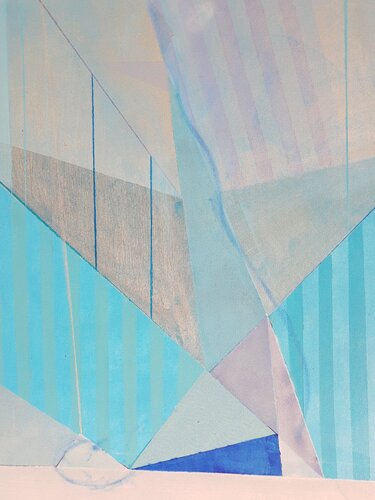 Salamba Sarvangasana by Agnieszka Kamińska, Painting for Sale on Select