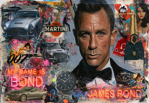 MY NAME IS BOND, JAMES BOND by Mr Pablo Costa, Painting for Sale on Select