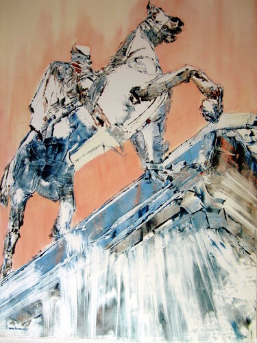 Orange Rider by David Antonides, Painting for Sale on Select