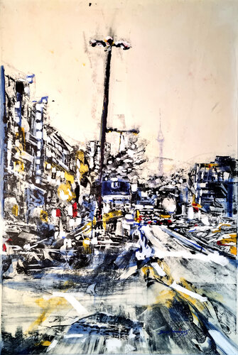 Dialog  -  Berlin by David Antonides, Painting for Sale on Select