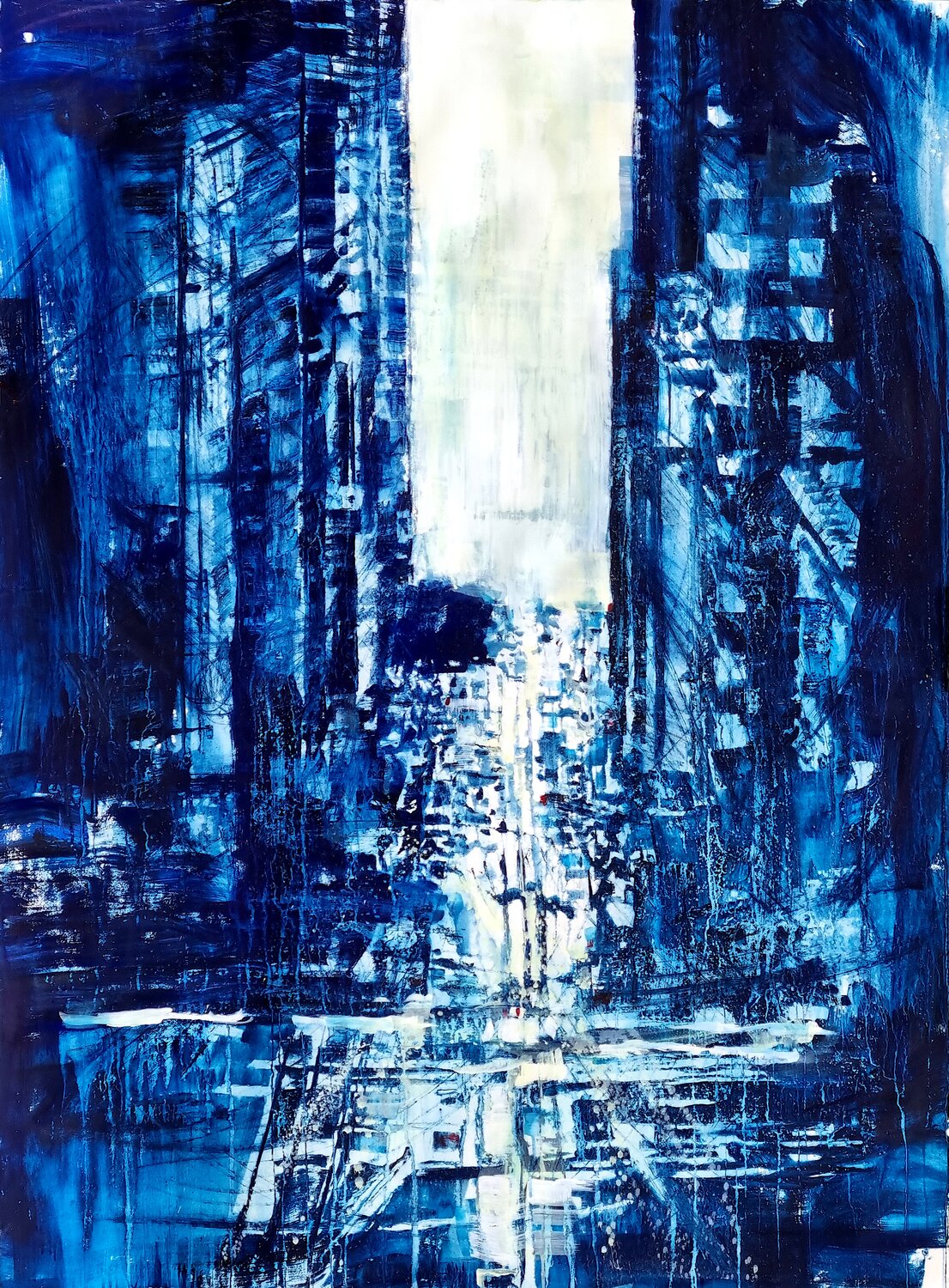 Levitating  - San Francisco David Antonides Original painting for sale