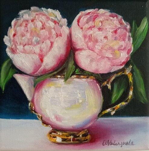Perlmuttzauber by Olga Valenzuela, Painting for Sale on Select