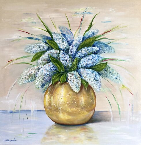 Azure Glow by Olga Valenzuela, Painting for Sale on Select