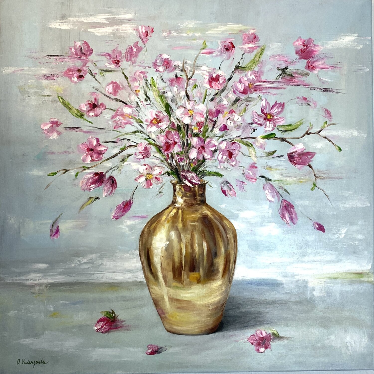 Blush Glow Olga Valenzuela Original painting for sale