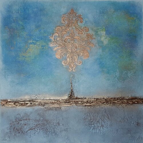 TERRE D'HIVER by Laurence Hubswerlin Diradourian, Painting for Sale on Select
